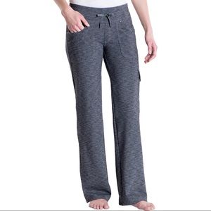 KUHL Womens Mova Pants Sweatpants Drawstring Wide Leg Dark Heather Gray 8 Reg
